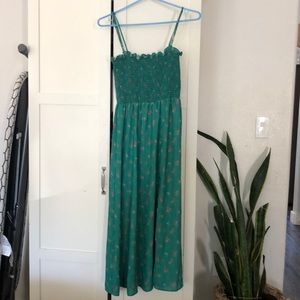 RESA green lace strap dress
